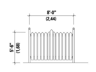 Fence Plans | Picket Fence Plan # 072X-0072 at www.TheProjectPlanShop.com