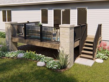 Backyard Deck Plan, 050X-0020
